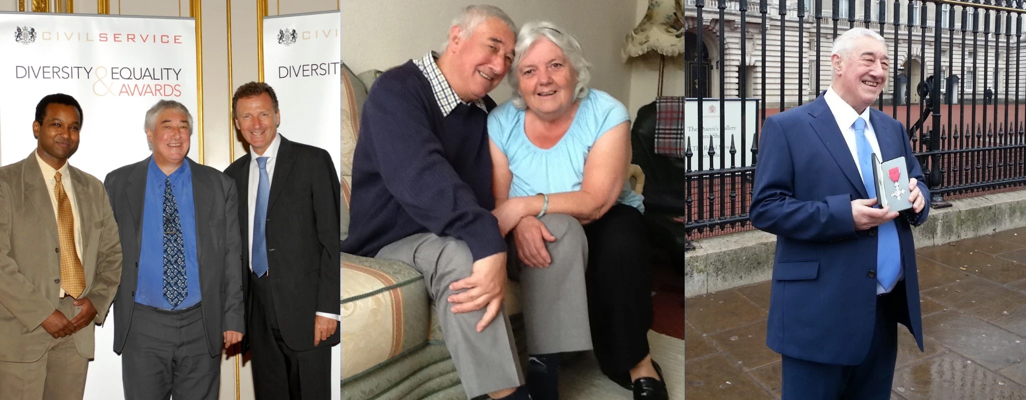Collage of photos of resident John Flanner