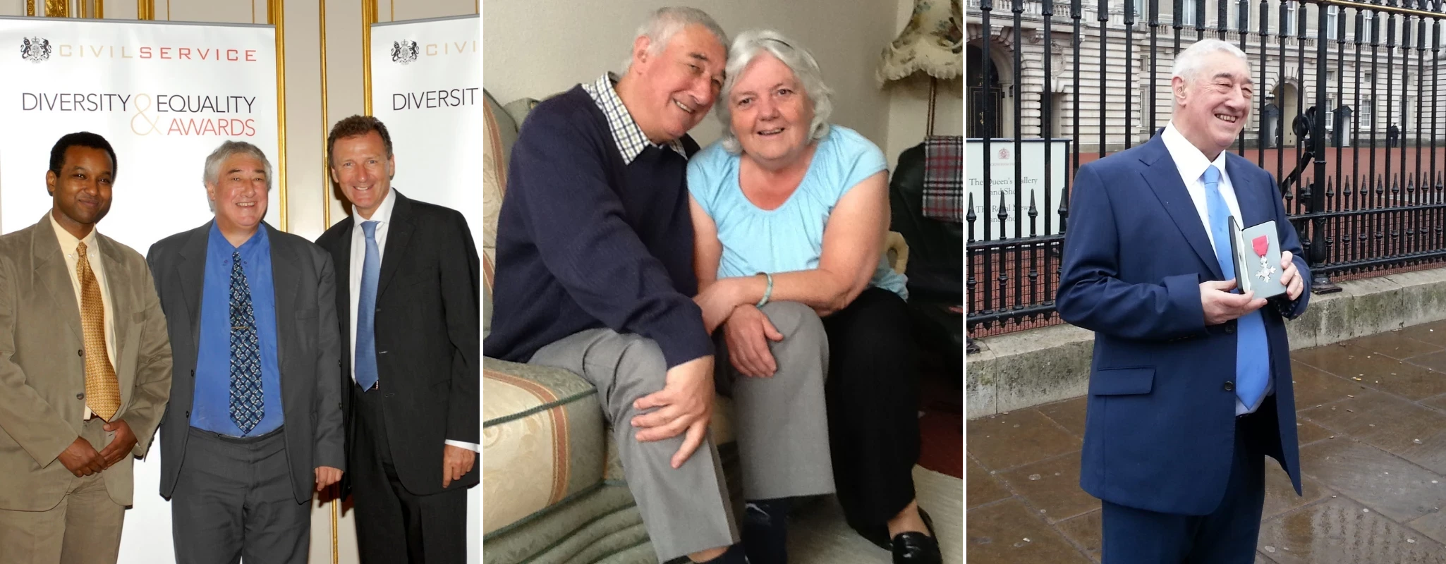 Collage of photos of resident John Flanner