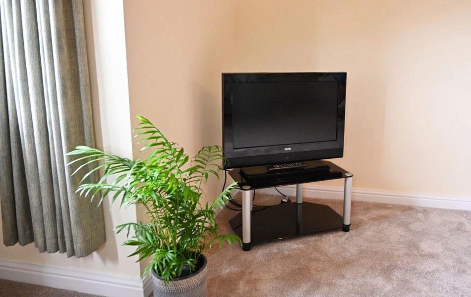 TV In Bedroom At Abbeyfield House, Settle BD24 9RB