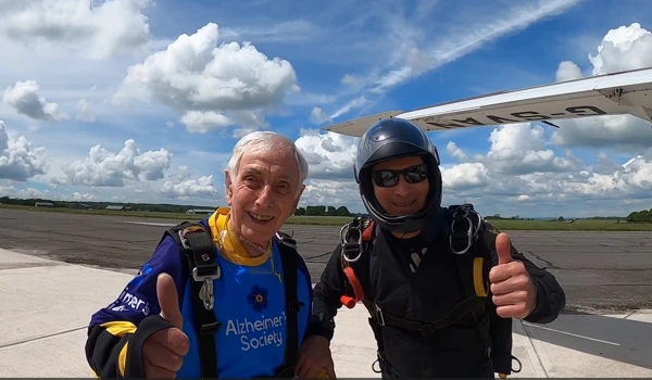 Brian At His Most Recent Skydive, Ready To Board