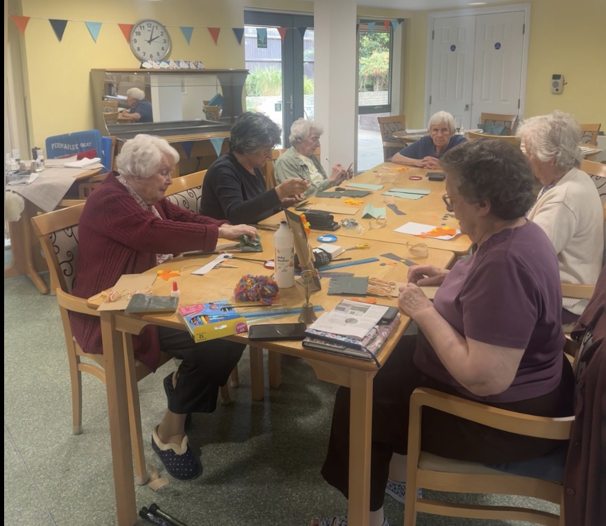 Abbeyfield Court residents busy crafting their scarecrows