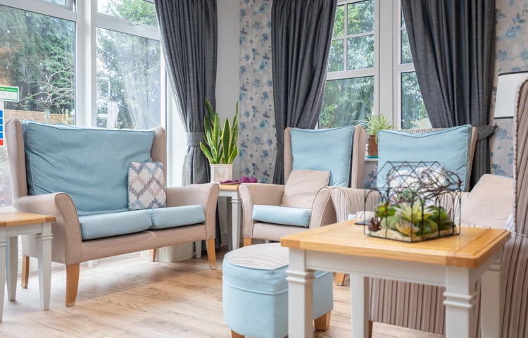 A seating area for residents to relax and chat together