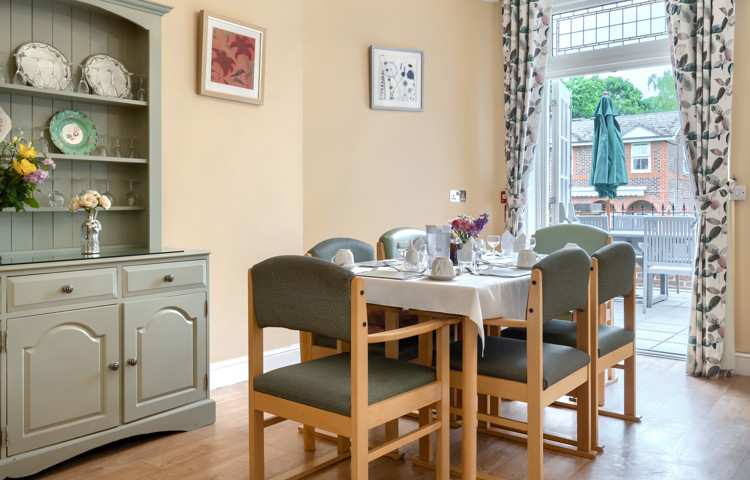 View from the dining room at Lee House Wimbldon