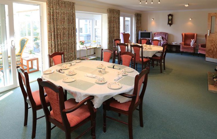 The dining room at Abbeyfield House, Barnoldswick BB18 5JX