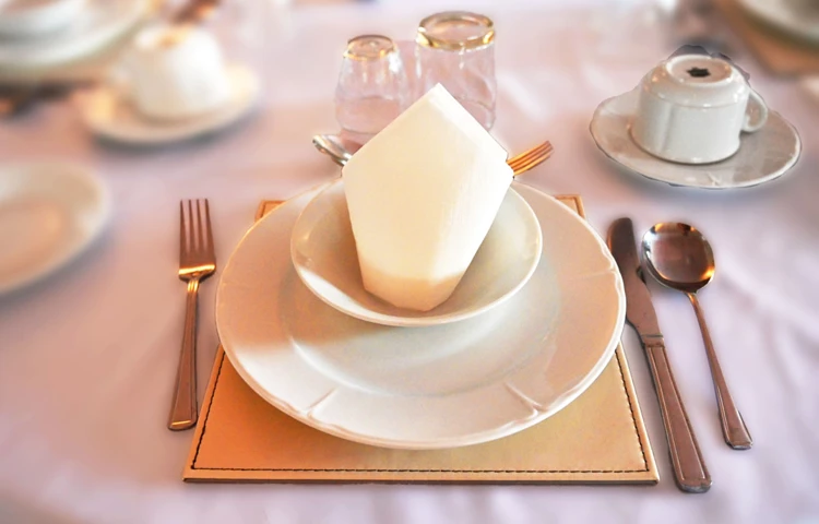 Table Place Setting At Abbeyfield House, Settle BD24 9RB