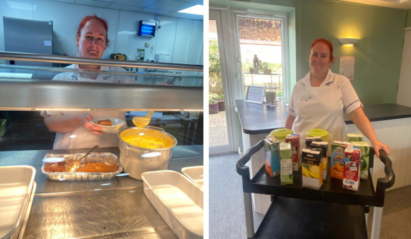 Collage Of Gail At Work At Sandwood Care Home