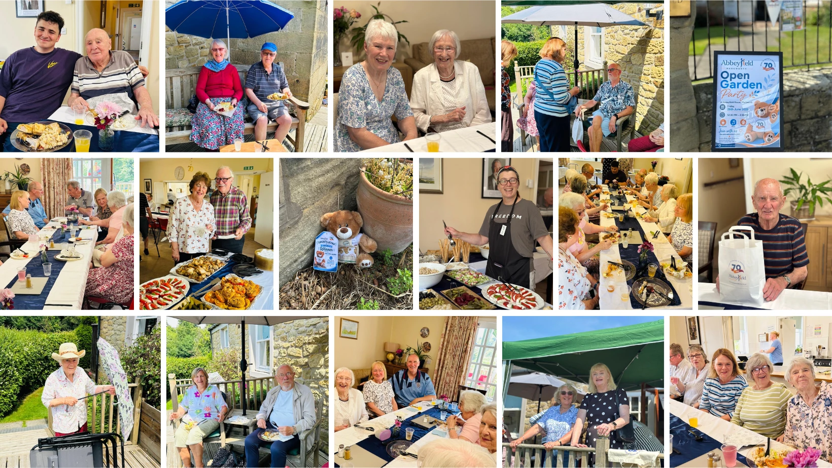 Abbeyfield House in Warkworth's 70th celebration collage