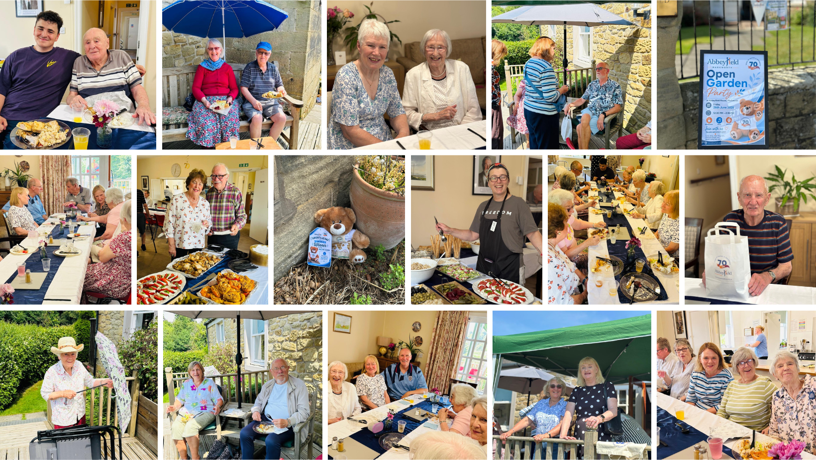 Abbeyfield House in Warkworth's 70th celebration collage