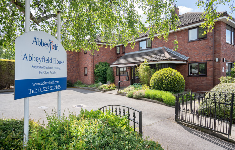 gated-entrance-at Abbeyfield House, Lincoln LN1 3HJ