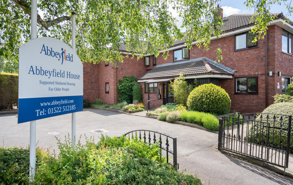 gated-entrance-at Abbeyfield House, Lincoln LN1 3HJ