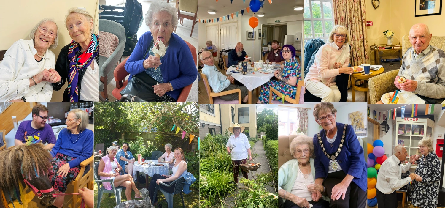Collage of photos from Abbeyfield Week celebrations