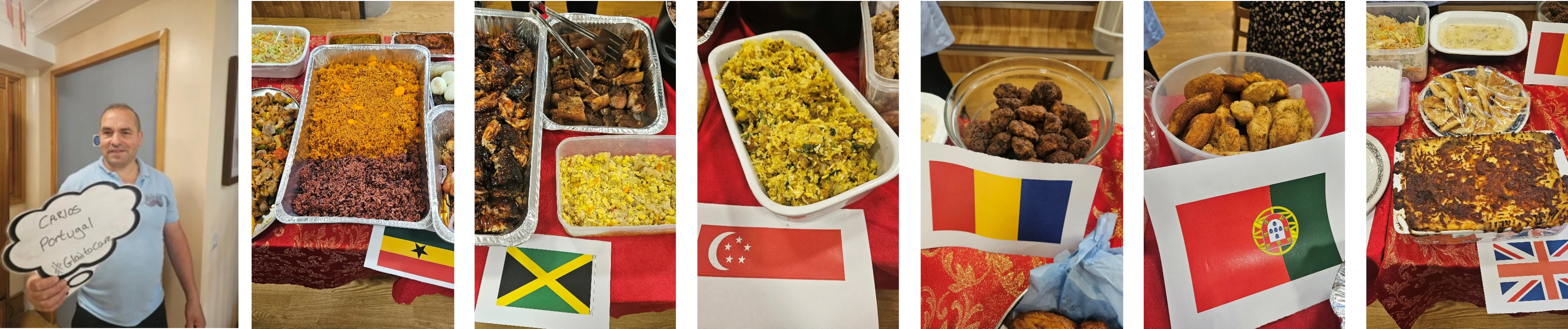 Collage of photos from Abbeyfield House, New Malden's Culture Week