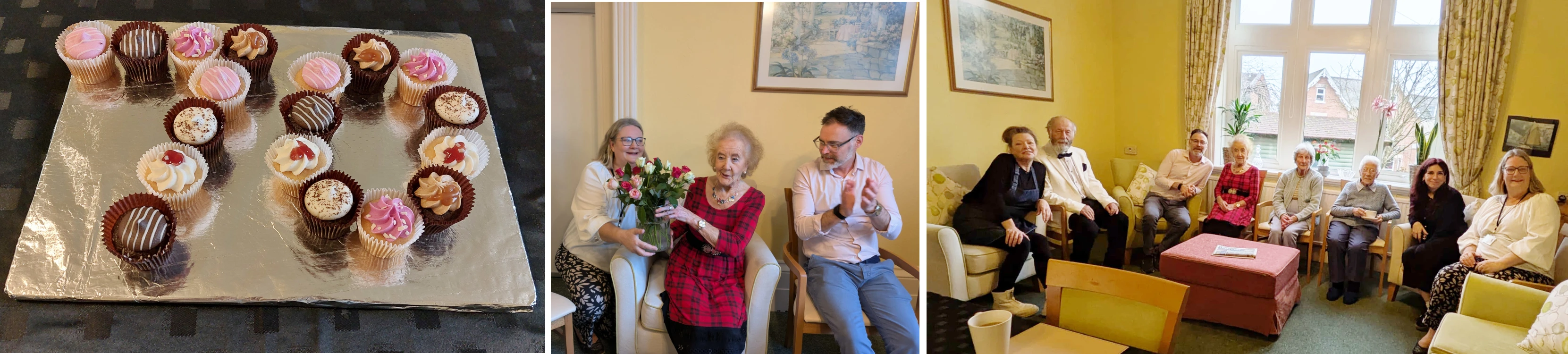 Collage of photos from Richard Quigley's visit