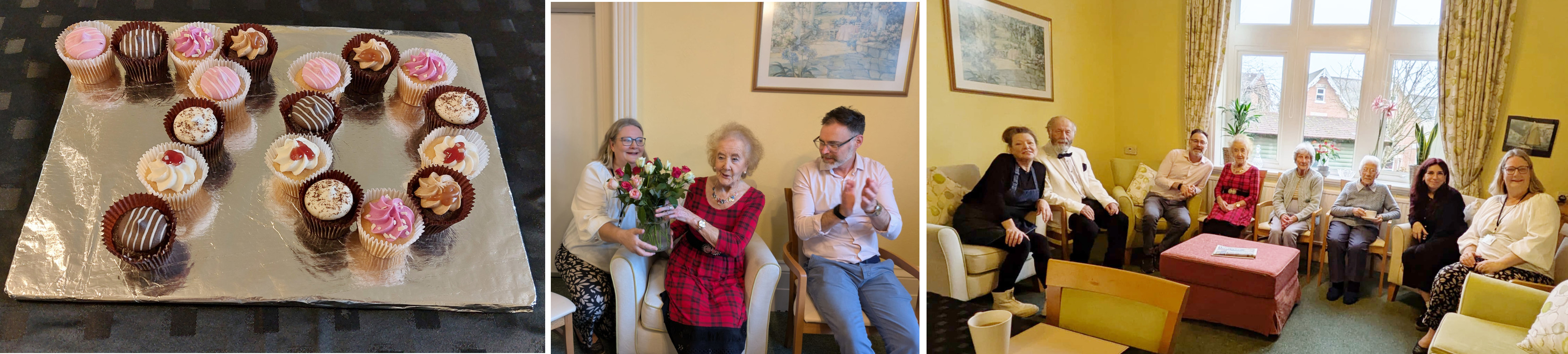 Collage of photos from Richard Quigley's visit
