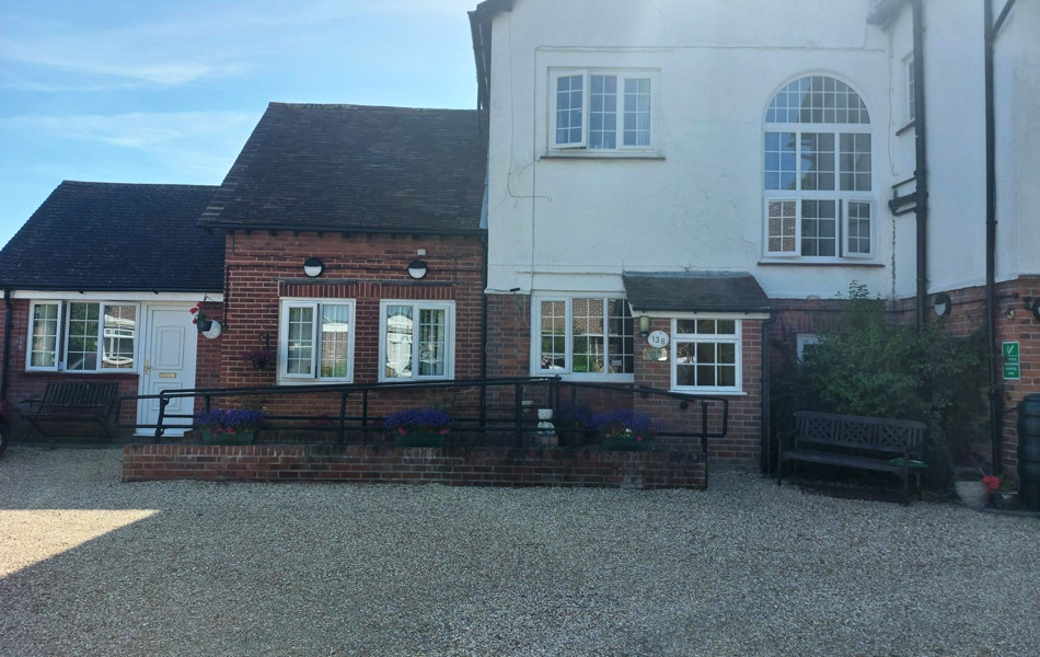 Front Exterior Of Privett Farm House