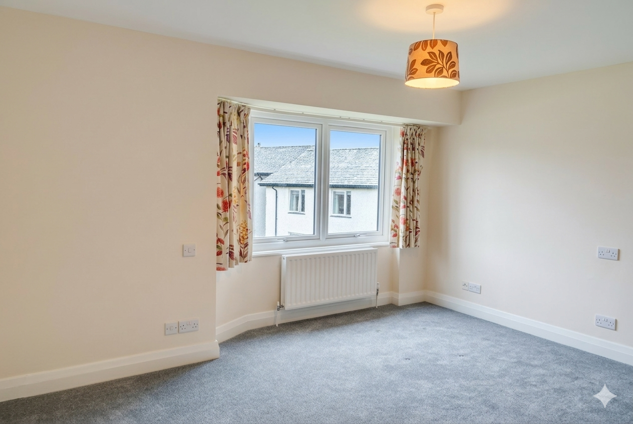 Bright Vacant Room Ready For Furniture, Abbeyfield Nine Oaks In Windermere LA23 1BB