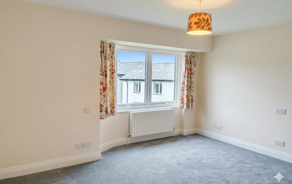 Bright Vacant Room Ready For Furniture, Abbeyfield Nine Oaks In Windermere LA23 1BB