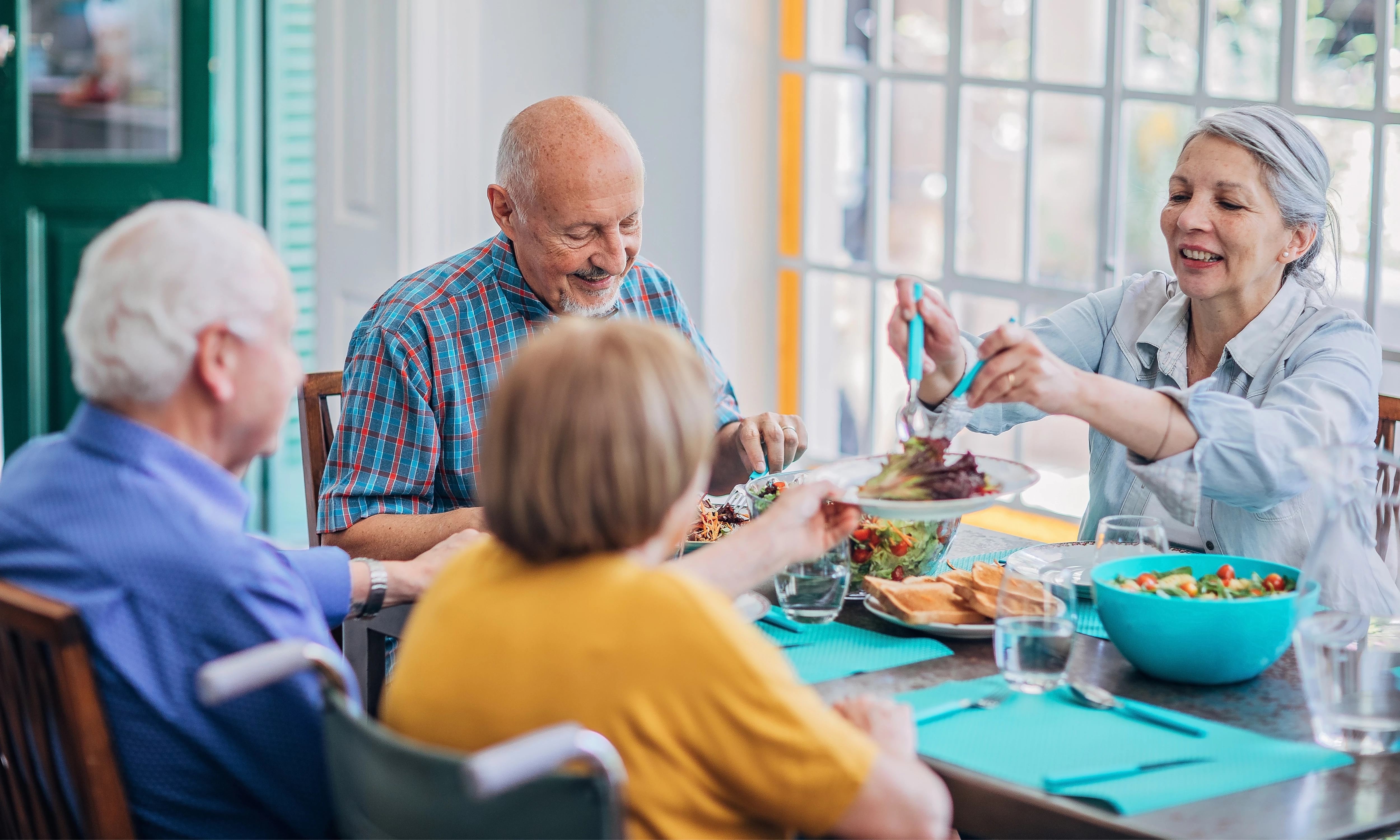 Older People Eating Together 1