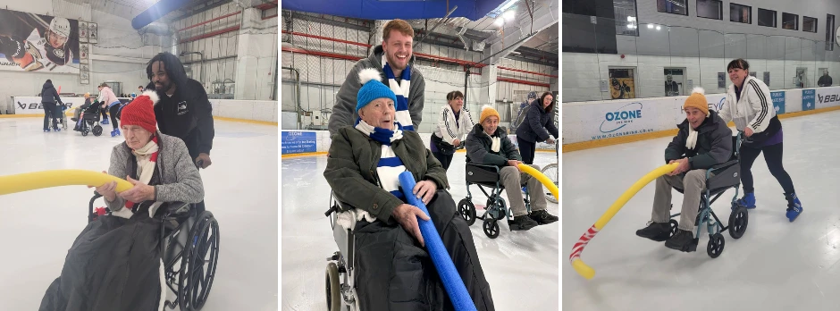 Winnersh residents ice skating