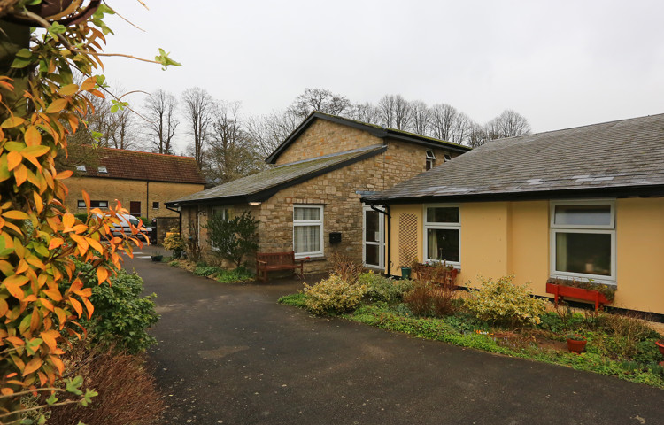 The side of Abbeyfield House, Beaminster DT8 3EQ