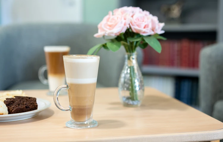 Lattes And Brownie At Sandwood Care Home
