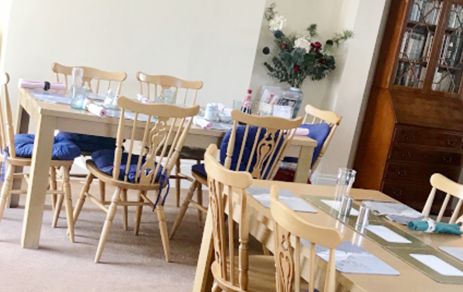 Dining room of Abbeyfield House, Sherborne DT9 4HA