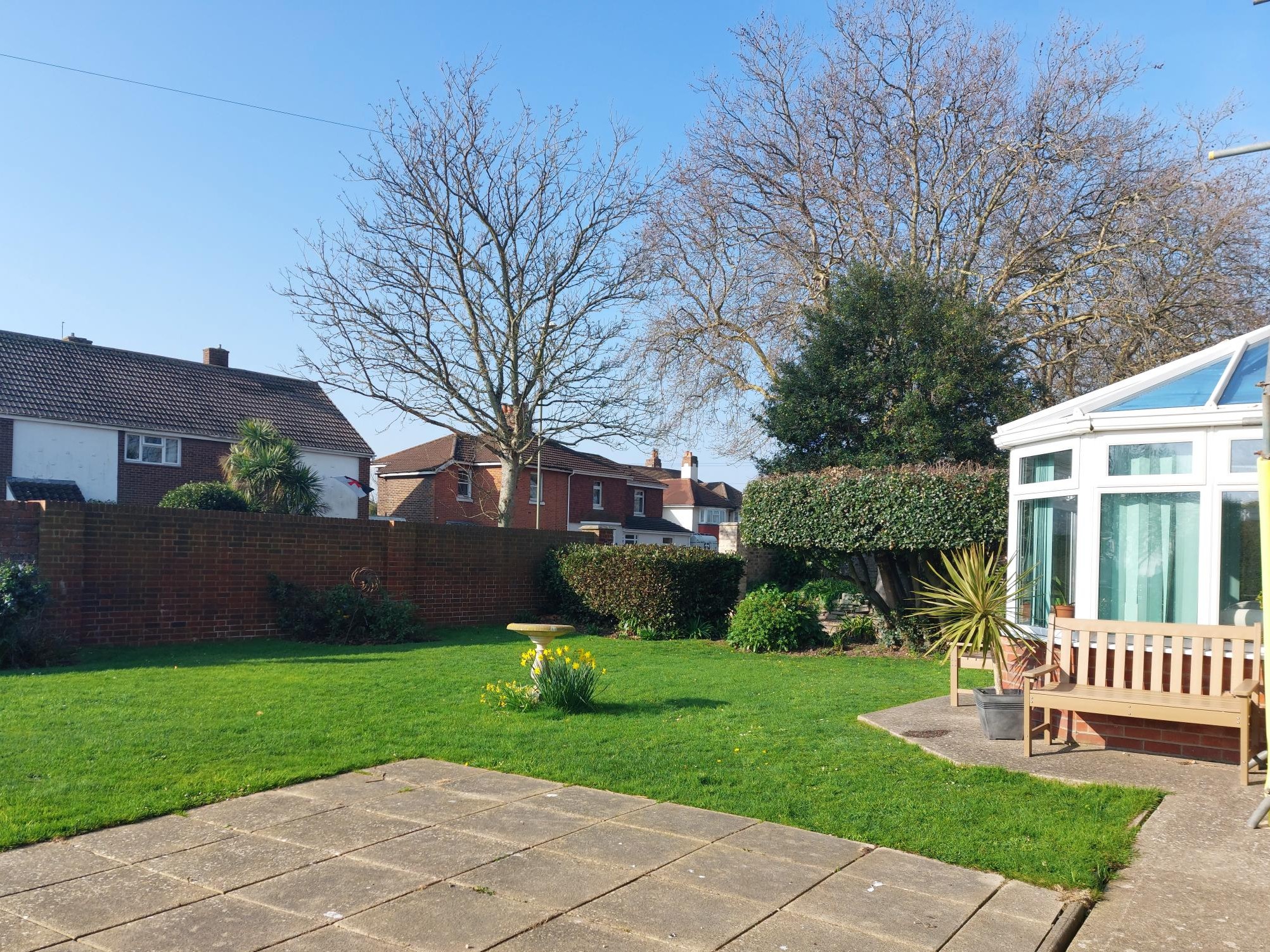 Looking Across The Rear Garden Of Privett Farm House, PO12 3SZ