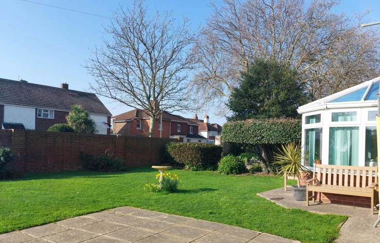 Looking Across The Rear Garden Of Privett Farm House, PO12 3SZ