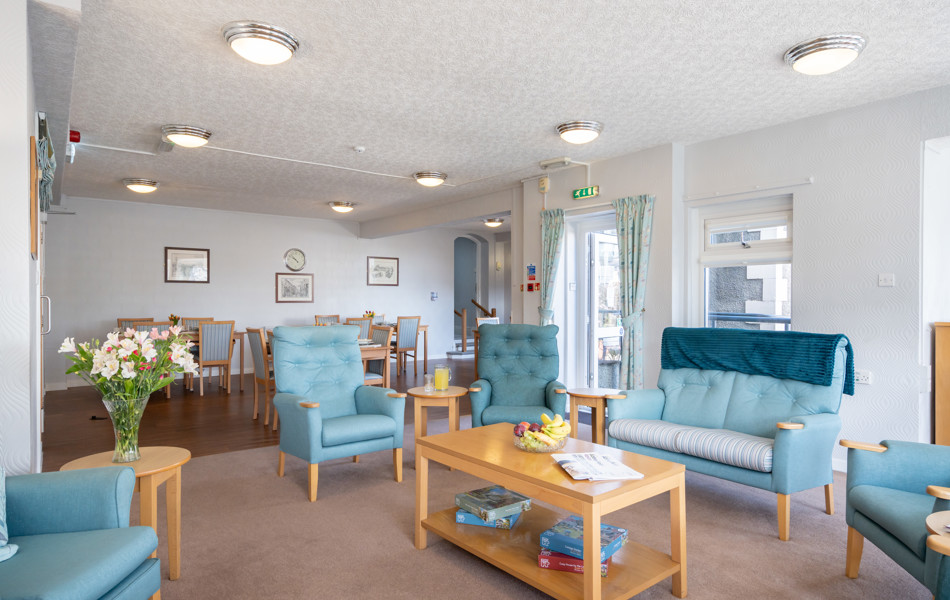 lounge-and-dining-area-at-Abbeyfield House, Ulverston LA12 0BY
