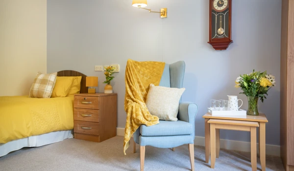 En-suite bedroom at Sandwood Care Home