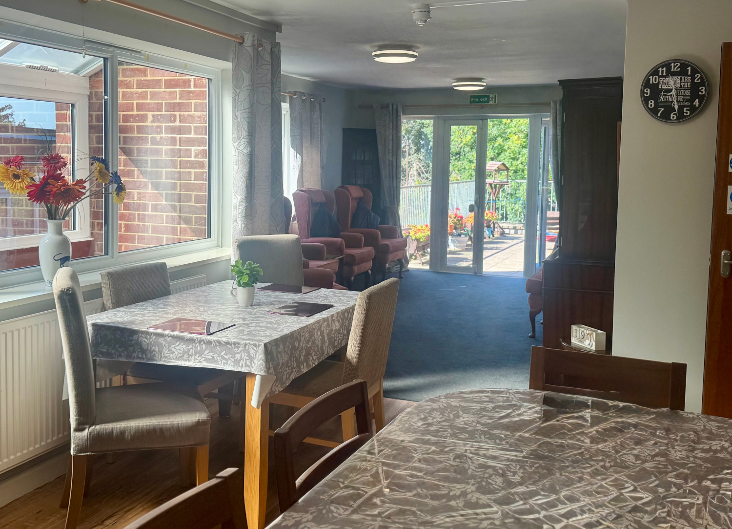 Communal Dining Room And Lounge At Abbeyfield House In Southampton