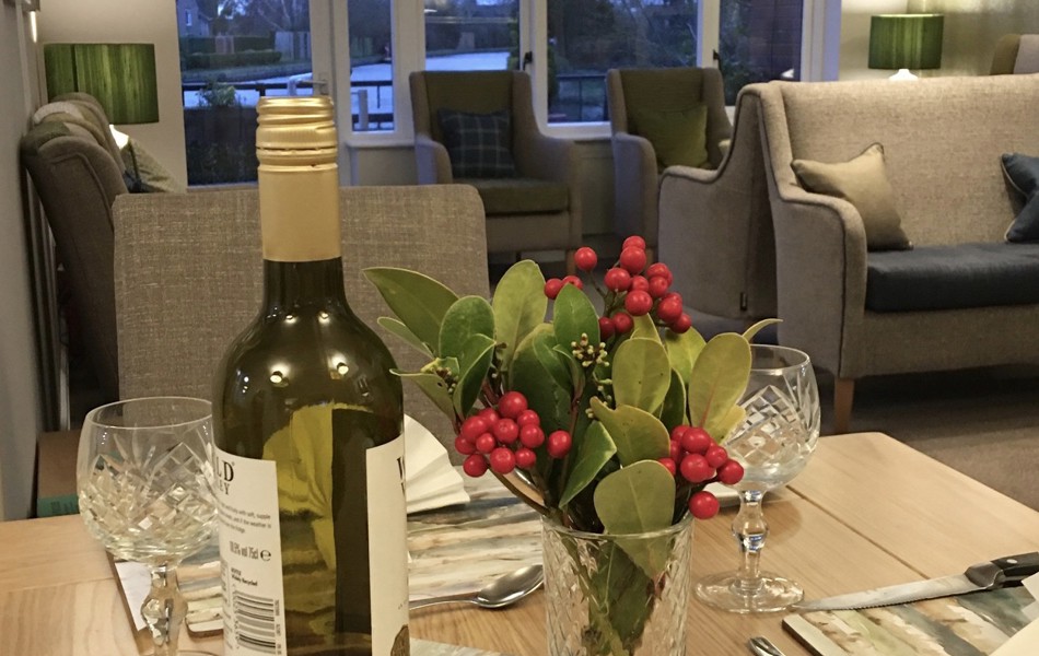 The dining room of Abbeyfield House, Garstang PR3 1PA
