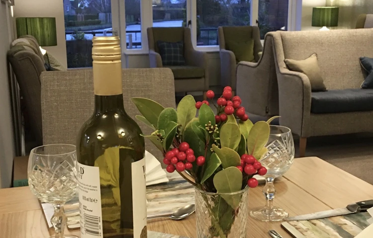 The dining room of Abbeyfield House, Garstang PR3 1PA