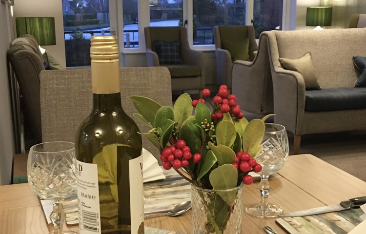 The dining room of Abbeyfield House, Garstang PR3 1PA