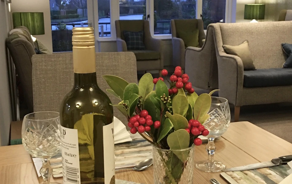 The dining room of Abbeyfield House, Garstang PR3 1PA