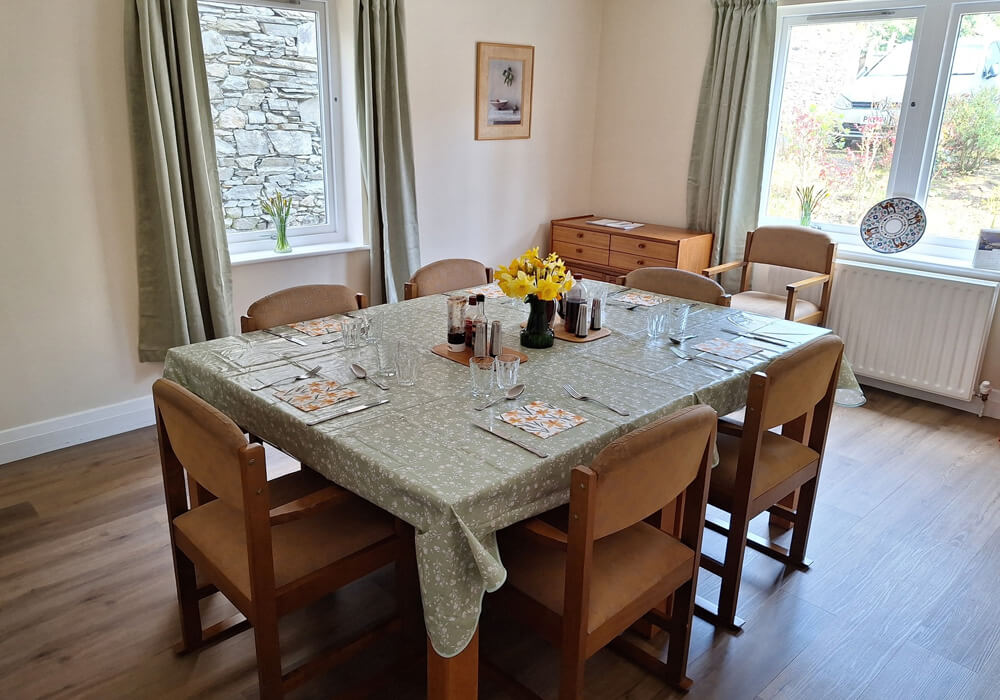 Warm and Welcoming Dining Room at Abbeyfield Nine Oaks in Windermere, LA23 1BB