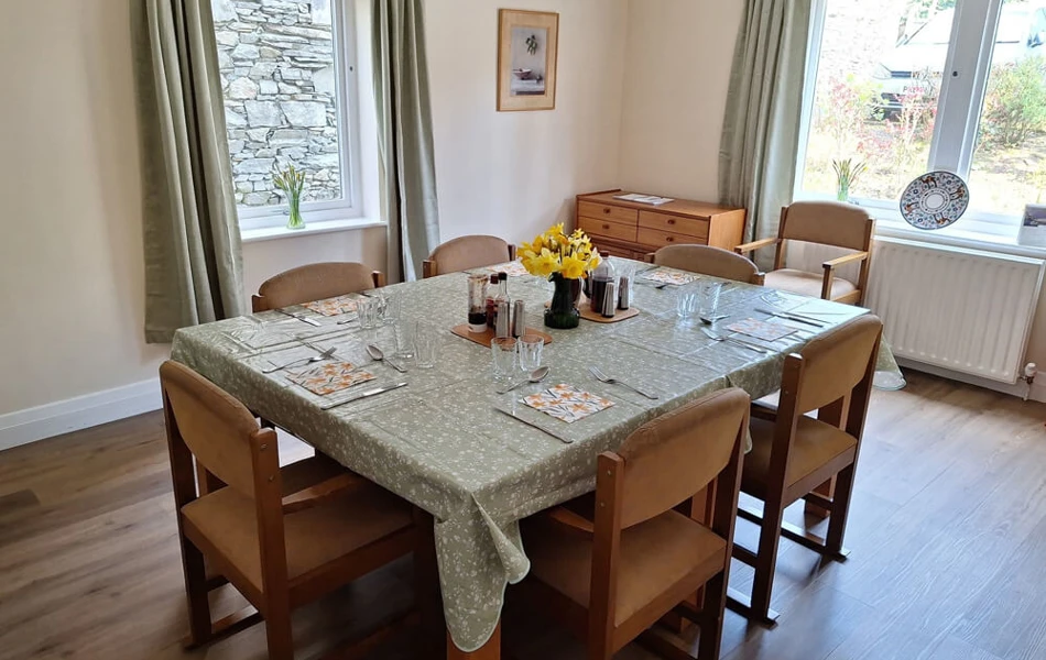 Warm and Welcoming Dining Room at Abbeyfield Nine Oaks in Windermere, LA23 1BB