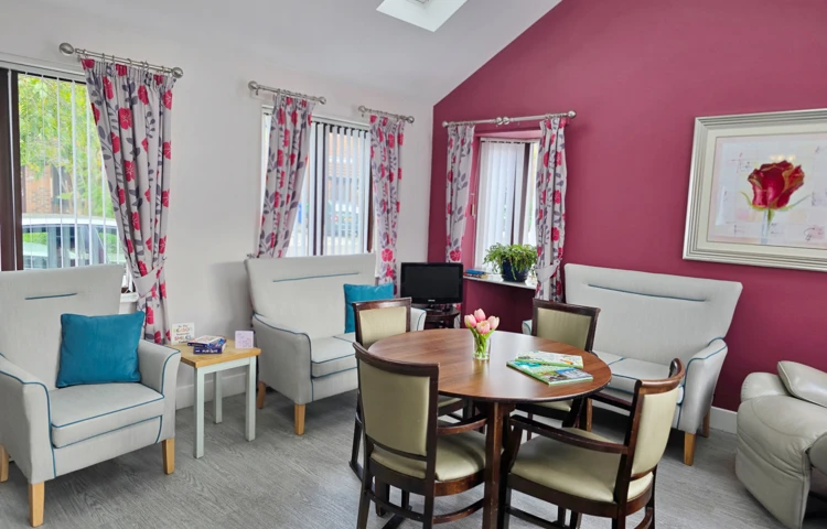Cosy Communal Lounge Area Where Residents Can Relax And Socialise At Downing House