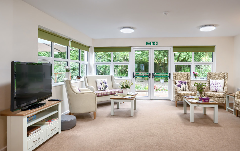 Lounge and TV room at Abbeyfield House, Cockermouth CA13 9RH