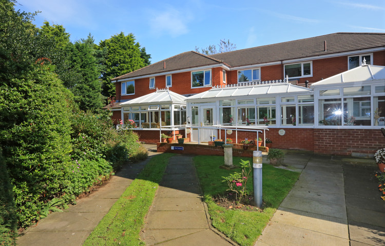 The long conservatories at the back of the house