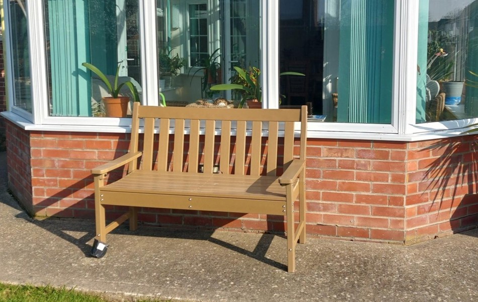 Bench In Garden Of Privett Farm House, PO12 3SZ