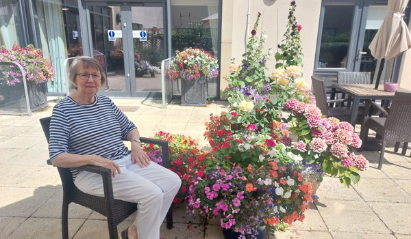 Frances In The Burnham Court Garden