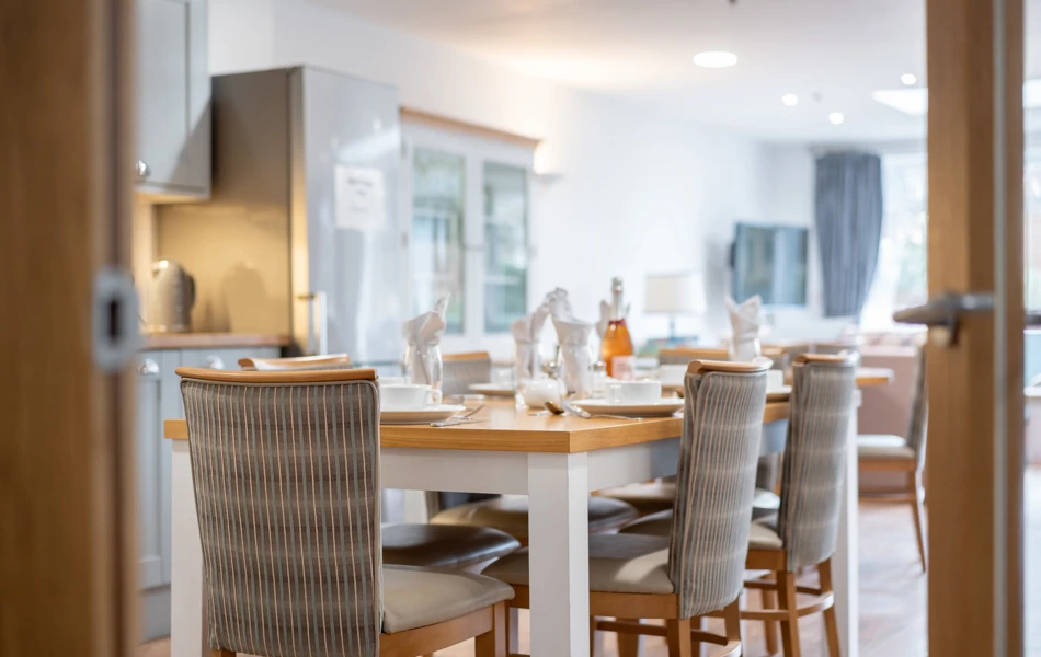 The communal dining room, a place where everyone comes together