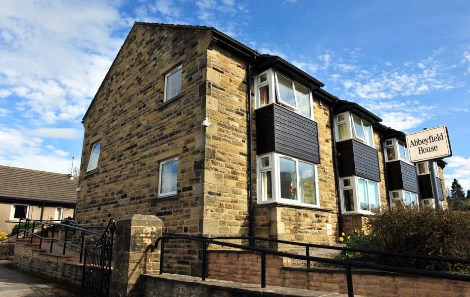 Wheelchair access to Abbeyfield House, Barnoldswick BB18 5JX