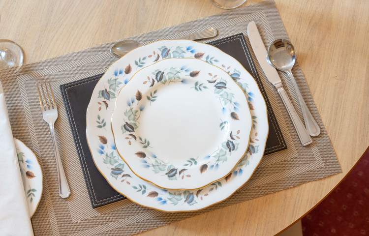 Place Setting For Dinner At Bolton Lodge And Proctor House