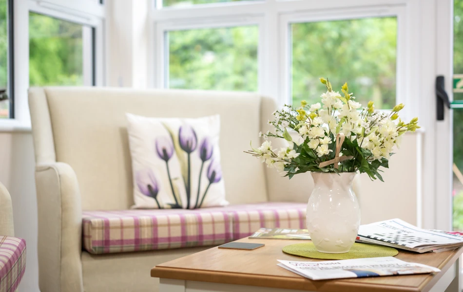 close-up-of-lounge-seating-at Abbeyfield House, Cockermouth CA13 9RH