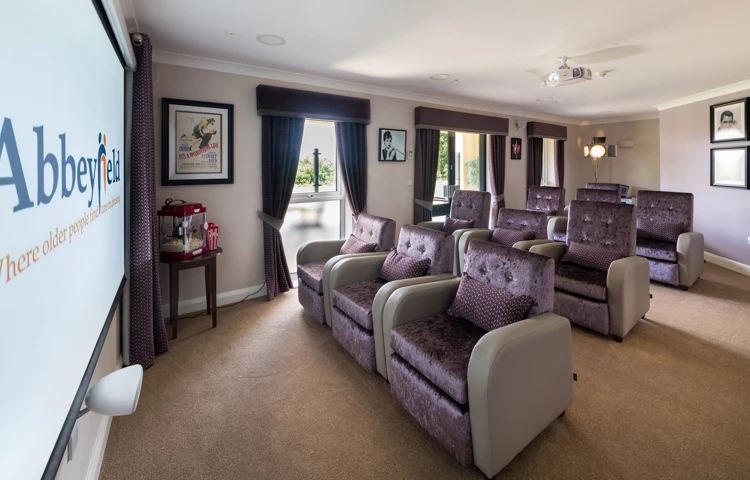 Cinema and seating at Speedwell Court Southampton