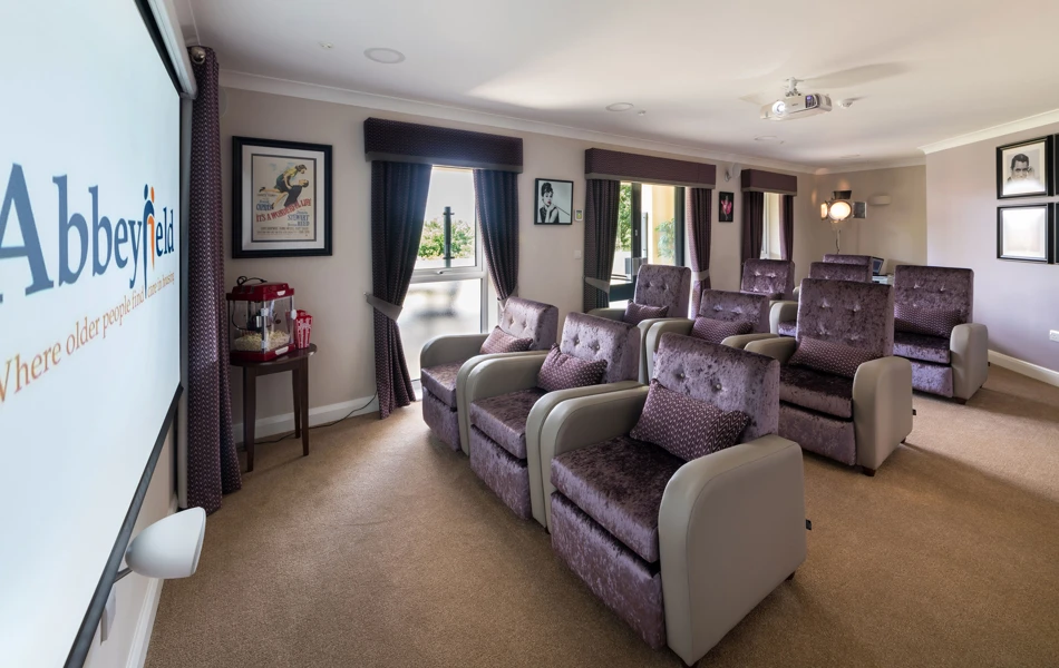 Cinema and seating at Speedwell Court Southampton