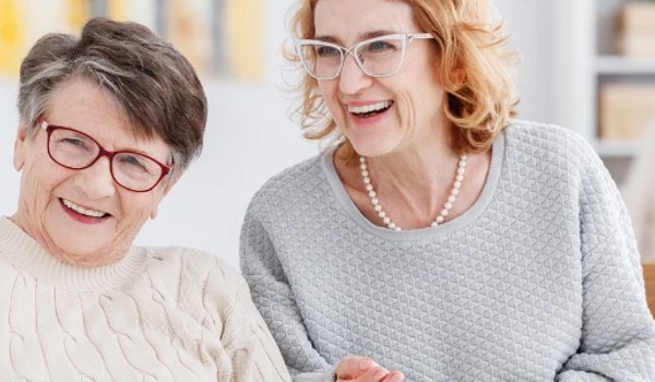 Two Smiling Older People