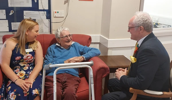 MP attends care home open day